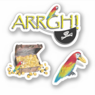 ARRGH! Pirate Parrot and Pirate Chest