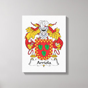 Arriola Family Crest Canvas Print