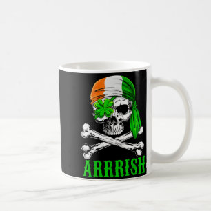 Arrish Irish Rate Skull St Patricks Day Clover Gif Coffee Mug