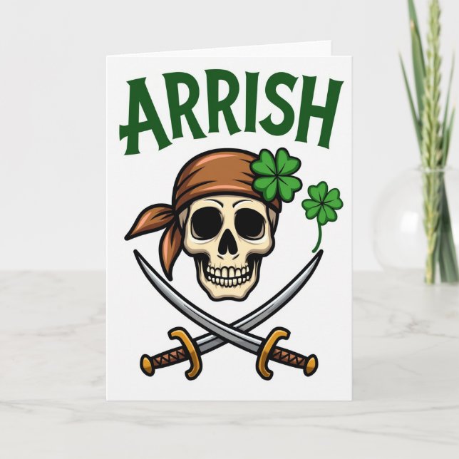 Arrish Pirate Irish Card (Front)