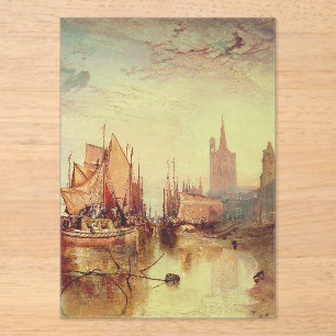 Arrival of a Packet Boat by Joseph Turner Acrylic Invitations