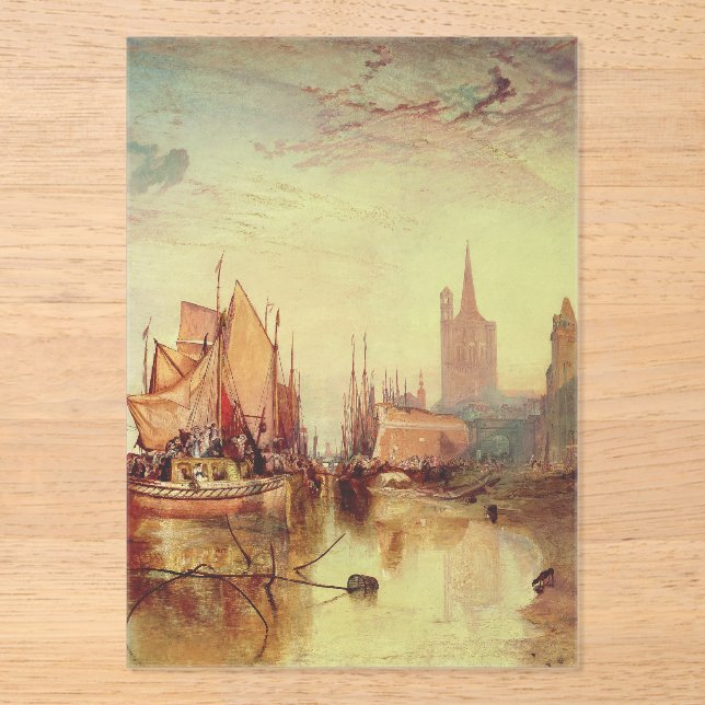 Arrival of a Packet Boat by Joseph Turner Acrylic Invitations (Front)