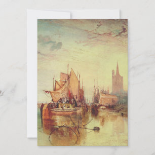 Arrival of a Packet Boat by Joseph Turner Invitation