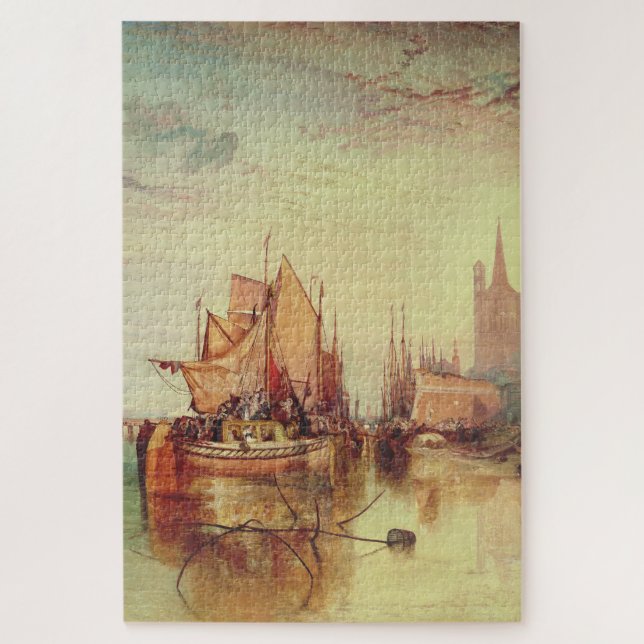 Arrival of a Packet Boat by Joseph Turner Jigsaw Puzzle (Vertical)
