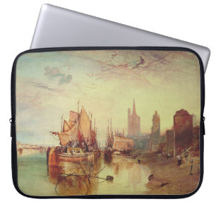 Arrival of a Packet Boat by Joseph Turner Laptop Sleeve