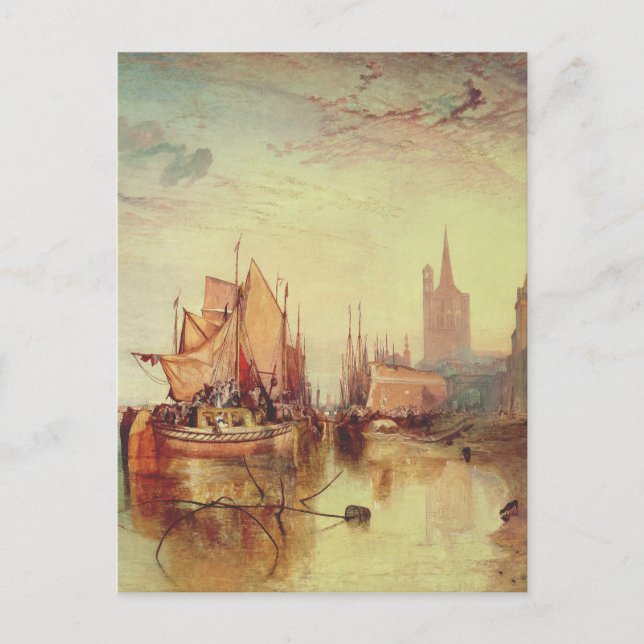 Arrival of a Packet Boat by Joseph Turner Postcard (Front)