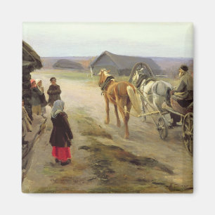 Arrival of a School-Mistress in the Country Magnet