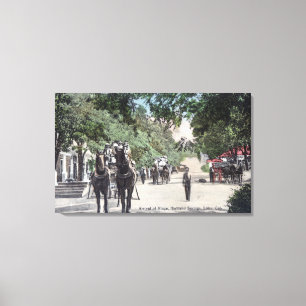Arrival of a StagecoachHighland Springs, CA Canvas Print