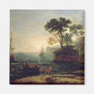 Arrival of Aeneas in Italy, the Dawn of the Magnet