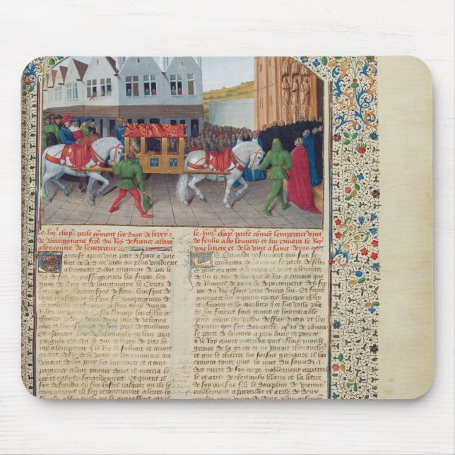 Arrival of Emperor Charles IV Mouse Mat (Front)