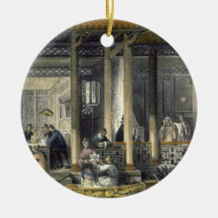 Arrival of Marriage Presents at the Bridal Residen Ceramic Tree Decoration