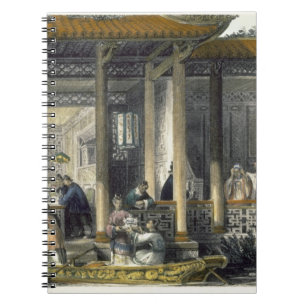 Arrival of Marriage Presents at the Bridal Residen Notebook