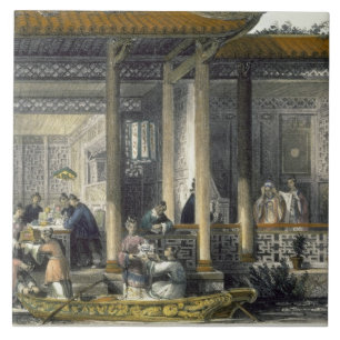 Arrival of Marriage Presents at the Bridal Residen Tile