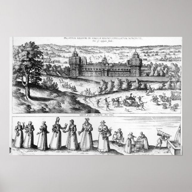 Arrival of Queen Elizabeth I Poster (Front)