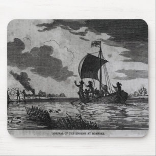 Arrival of the English at Roanoke Mouse Mat