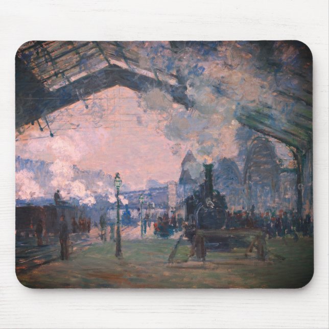 Arrival of the Normandy Train, Gare Saint-Lazare: Mouse Mat (Front)