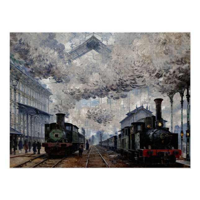 Arrival of the Normandy Train Poster (Front)