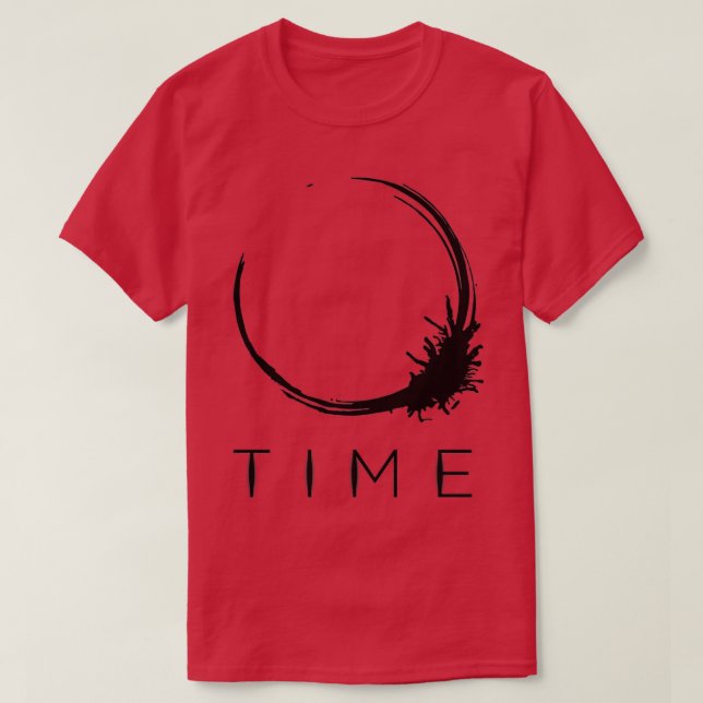Arrival Time black T-Shirt (Design Front)