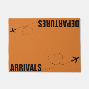 Arrivals & Departures,Aeroplane Mat, Doormat