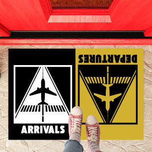 Arrivals Departures,Aviation,Welcome Housewarming Doormat