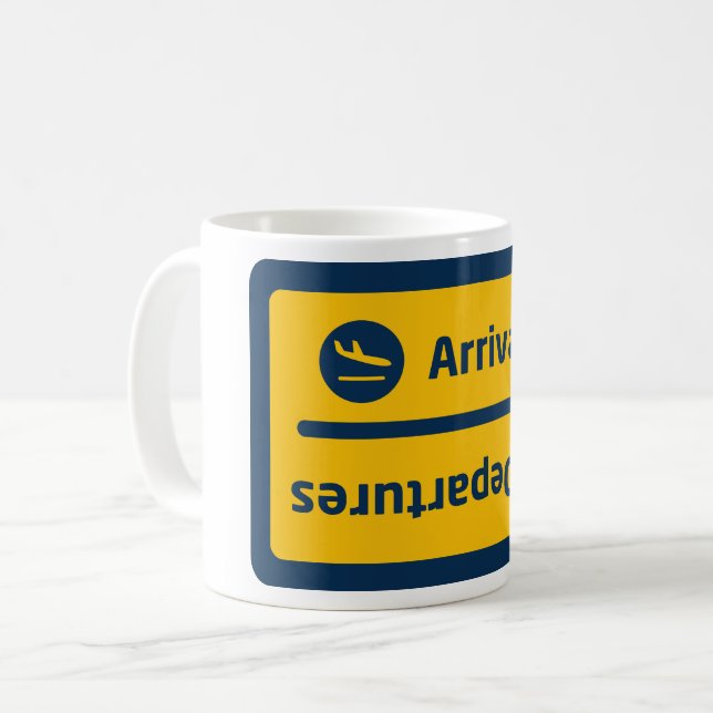 Arrivals/Departures Coffee Mug (Front Left)
