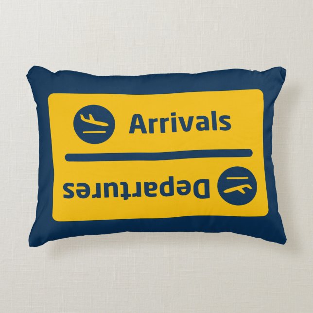 Arrivals/Departures Decorative Cushion (Front)