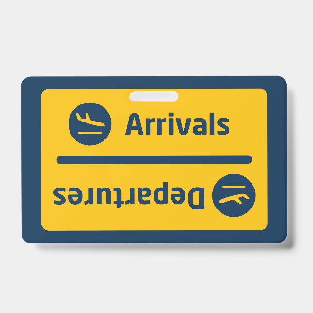 Arrivals/Departures ID Badge (Front)