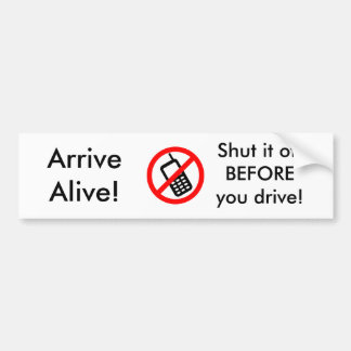 Arrive Alive! Bumper Sticker