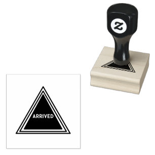 ARRIVED Custom Text Packages Paperwork Shipping  Rubber Stamp