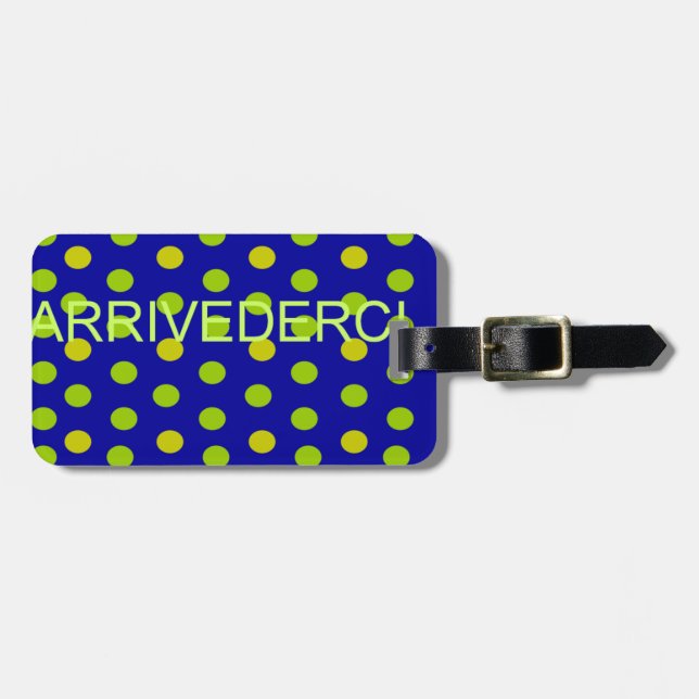 Arrivederci Luggage Tag (Front Horizontal)