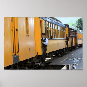 Arriving at the Durango Train Depot Poster