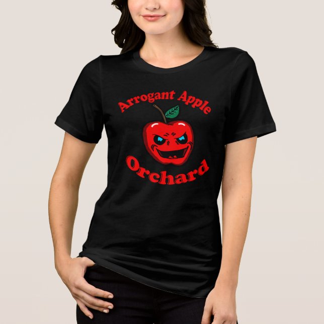 Arrogant Apple Orchard Tri-Blend Shirt (Front)