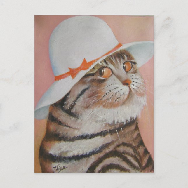 arrogant  cat postcard (Front)