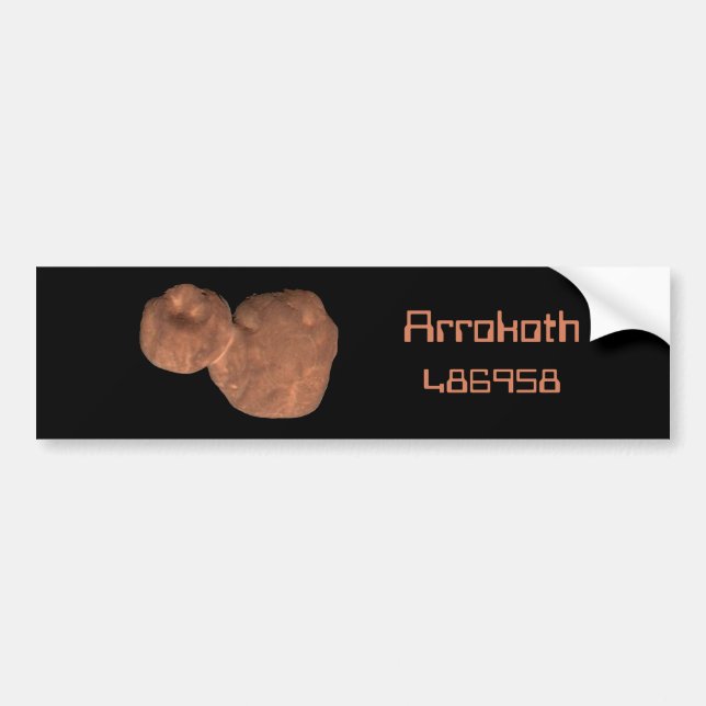 Arrokoth Kuiper Belt Object Bumper Sticker (Front)