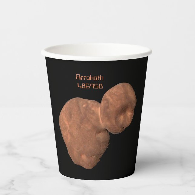 Arrokoth Kuiper Belt Object Paper Cups (Front)