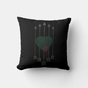 Arrow Arrows Shot Through Heart Cushion