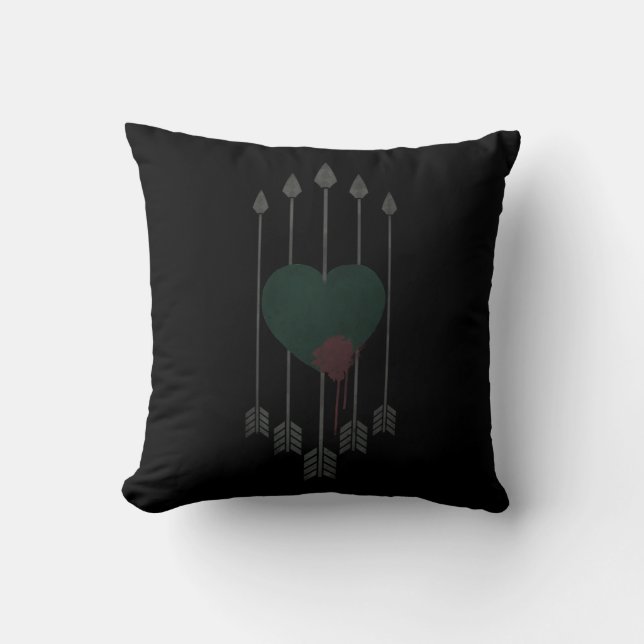Arrow | Arrows Shot Through Heart Cushion (Front)