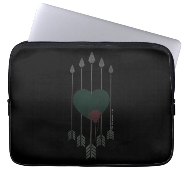 Arrow | Arrows Shot Through Heart Laptop Sleeve (Front)