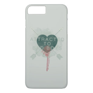 Arrow "Attracted To Bad Boys" Pierced Heart iPhone 8 Plus/7 Plus Case