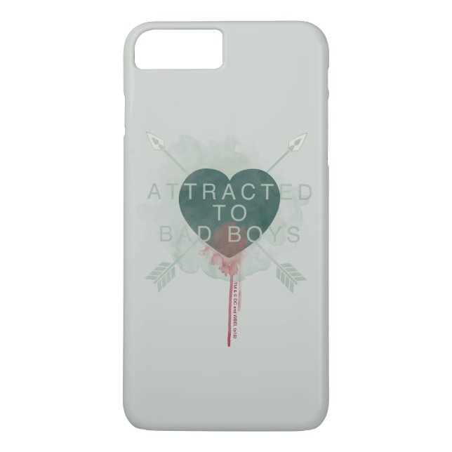 Arrow | "Attracted To Bad Boys" Pierced Heart Case-Mate iPhone Case (Back)