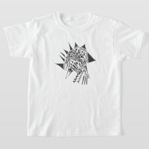 Arrow Black White Abstract Tribal Tattoo Art T-Shirt