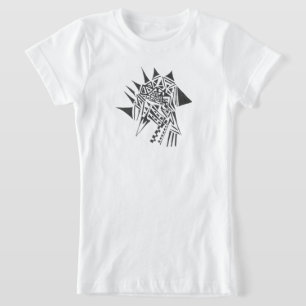 Arrow Black White Abstract Tribal Tattoo Art T-Shirt