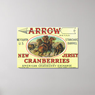 Arrow Brand Cranberry Label Canvas Print