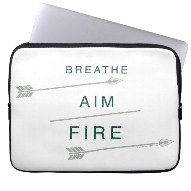 Arrow | Breathe Aim Fire Laptop Sleeve (Front)