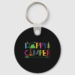 Arrow Camper Happy Summer Camp Camping Gift Men Wo Key Ring