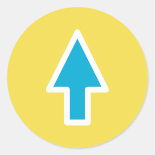 Arrow Classic Round Sticker