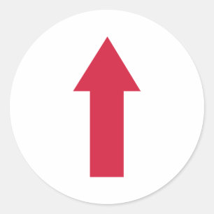 Arrow Classic Round Sticker