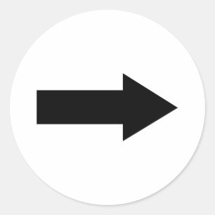 Arrow Classic Round Sticker