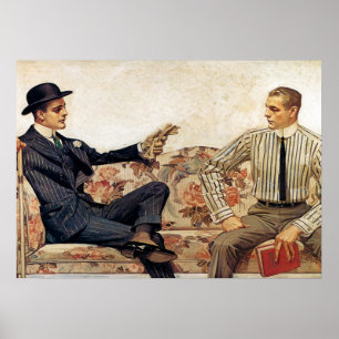 Arrow Collar advertisement, 1912 by Leyendecker Poster