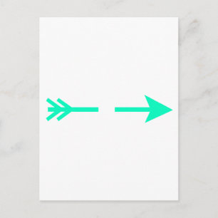 Arrow Cyan Broken The MUSEUM Zazzle Gifts Postcard
